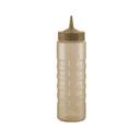 4924CJ-01 Traex Brown Wide Mouth Squeeze Dispenser Bottle