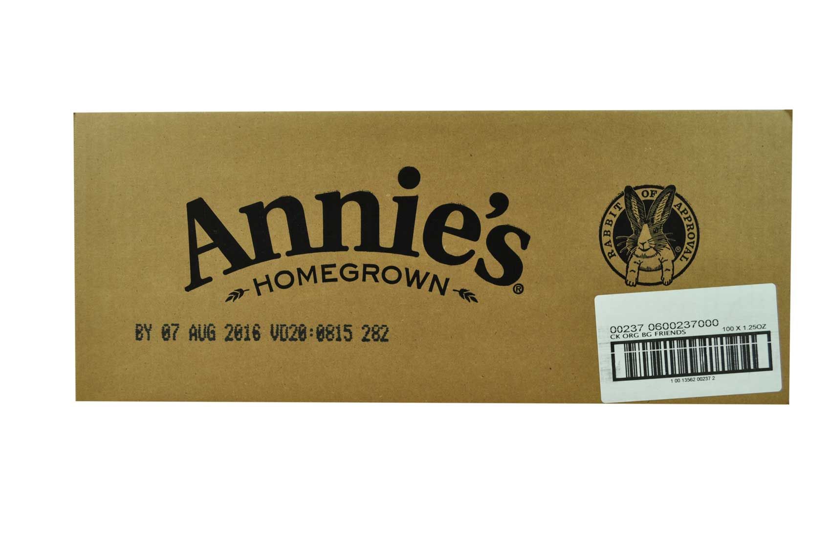 Annie's Organic Friends Bunny Grahams Snack, 1.25 Ounce -- 100 Per Case