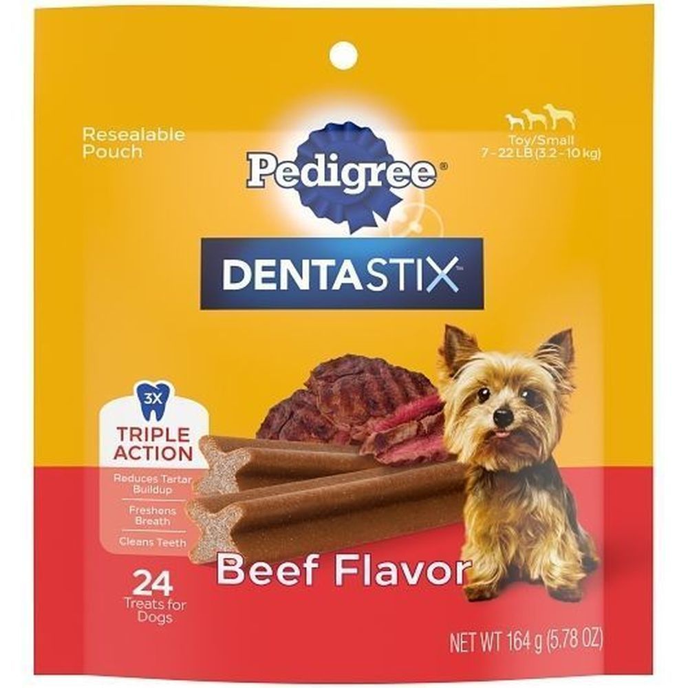 Pedigree Dentastix Mini Beef Flavor Dog Treat, 5.78 Ounce -- 7 Per Case