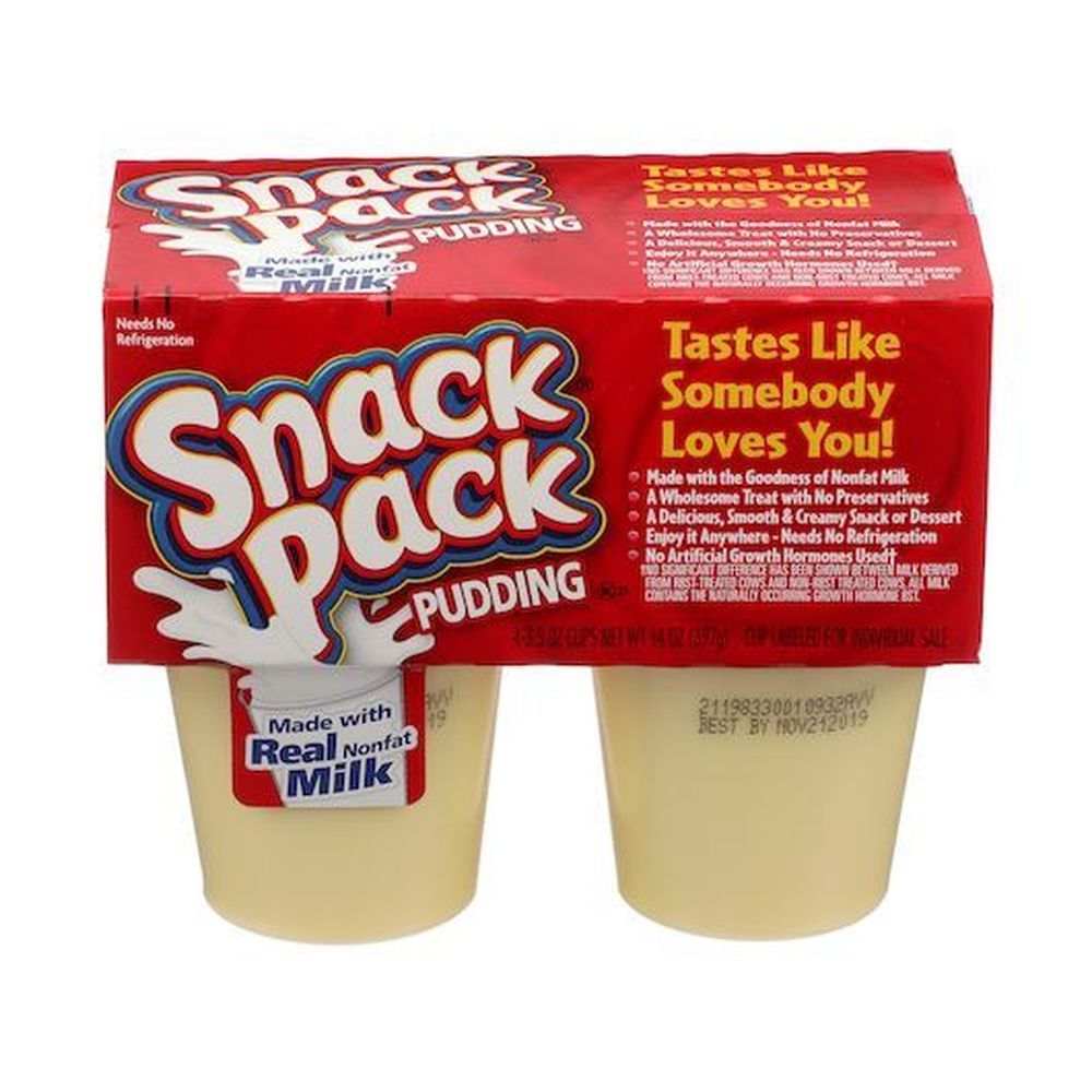 Snack Pack Vanilla Pudding, 3.5 Ounce -- 48 Per Case