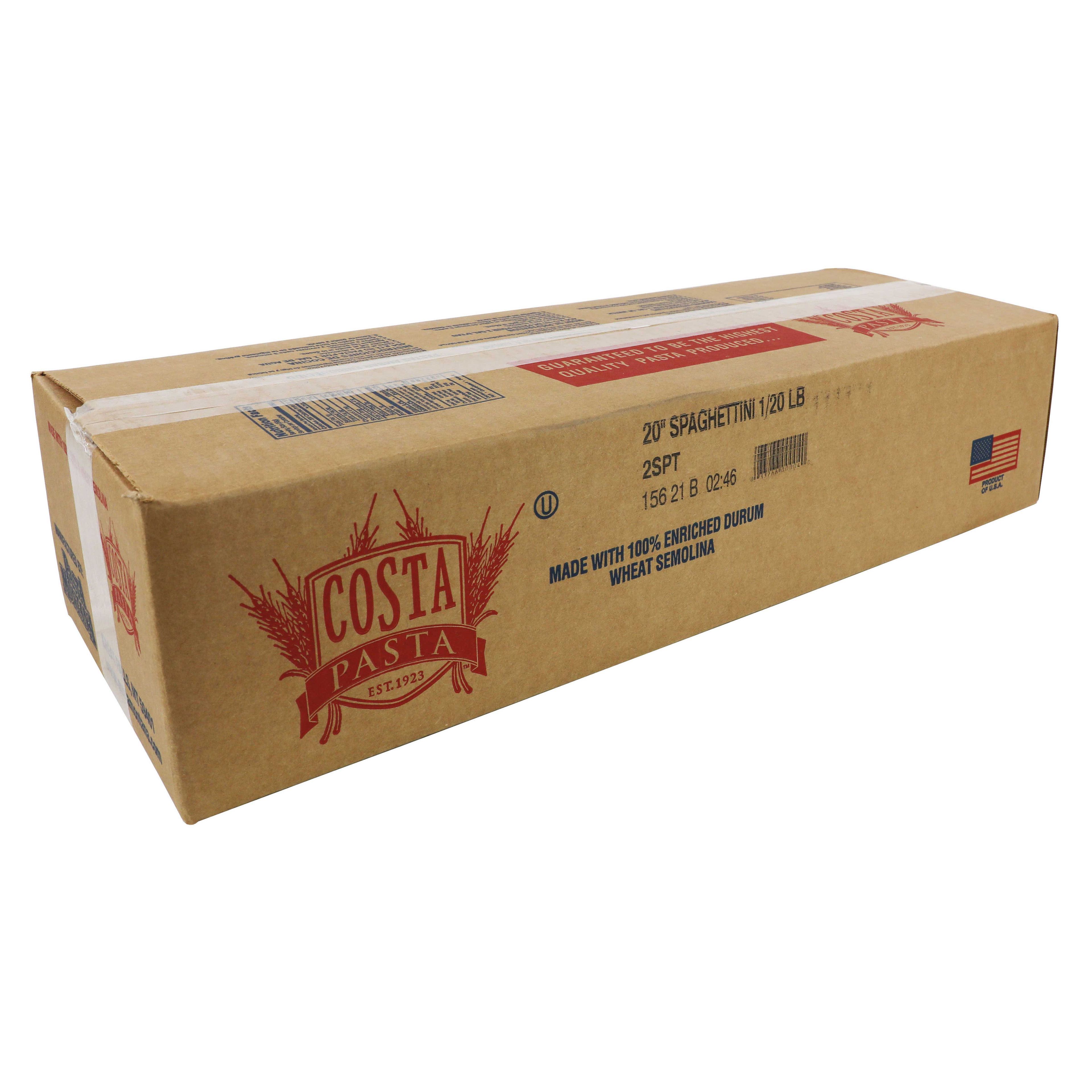 Costa 20 Inch Spaghettini Pasta, 20 Pound