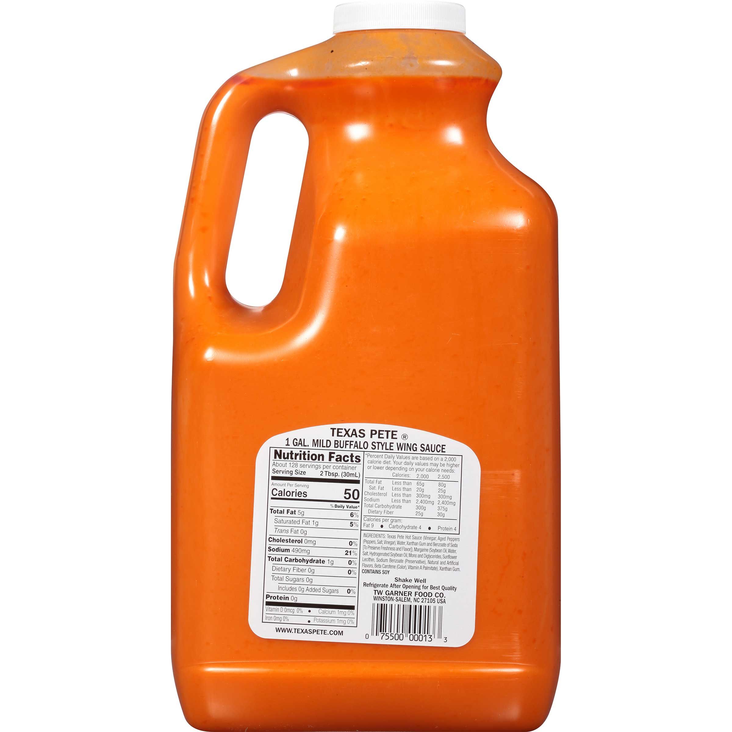 Texas Pete Chicken Wing Sauce, Mild, 1 Gallon -- 4 Per Case