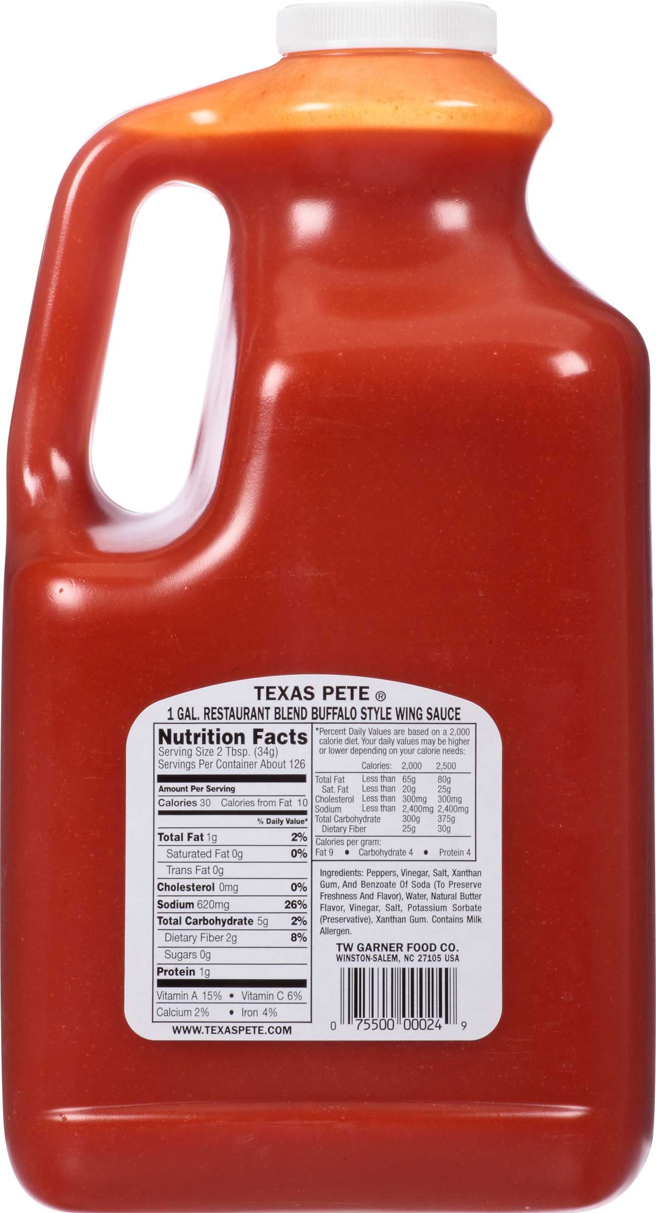 Texas Pete Restaurant Blend Wing Sauce,1 Gallon -- 4 Per Case