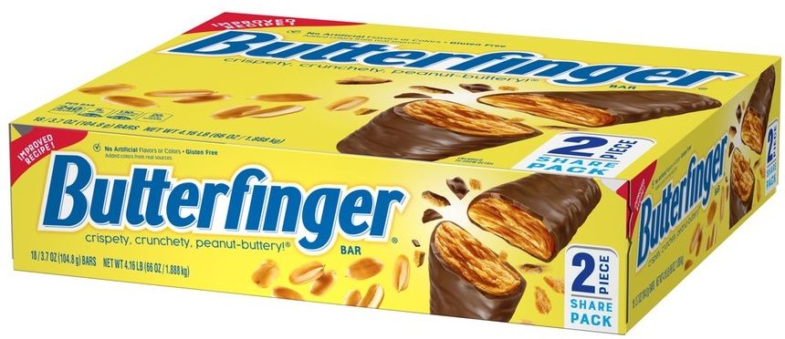 Butterfinger Bar, Share Pack, 3.7 Ounce -- 144 Per Case