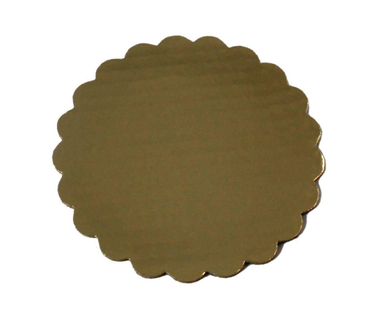Boxit Gold Scalloped Cake Circle, 6 Inch -- 100 Per Case