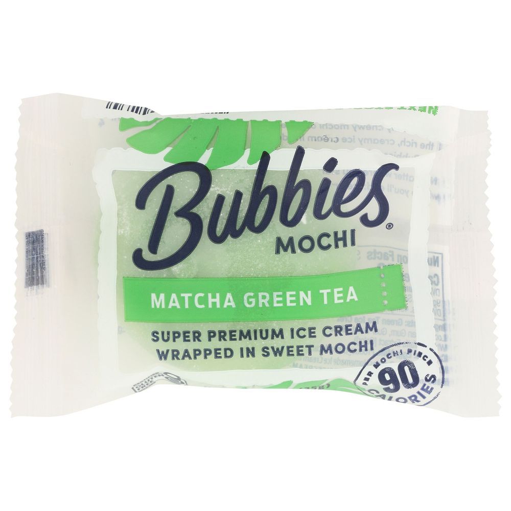 Bubbies Mochi Matcha Green Tea Ice Cream, 1.25 Ounce -- 50 Per Case