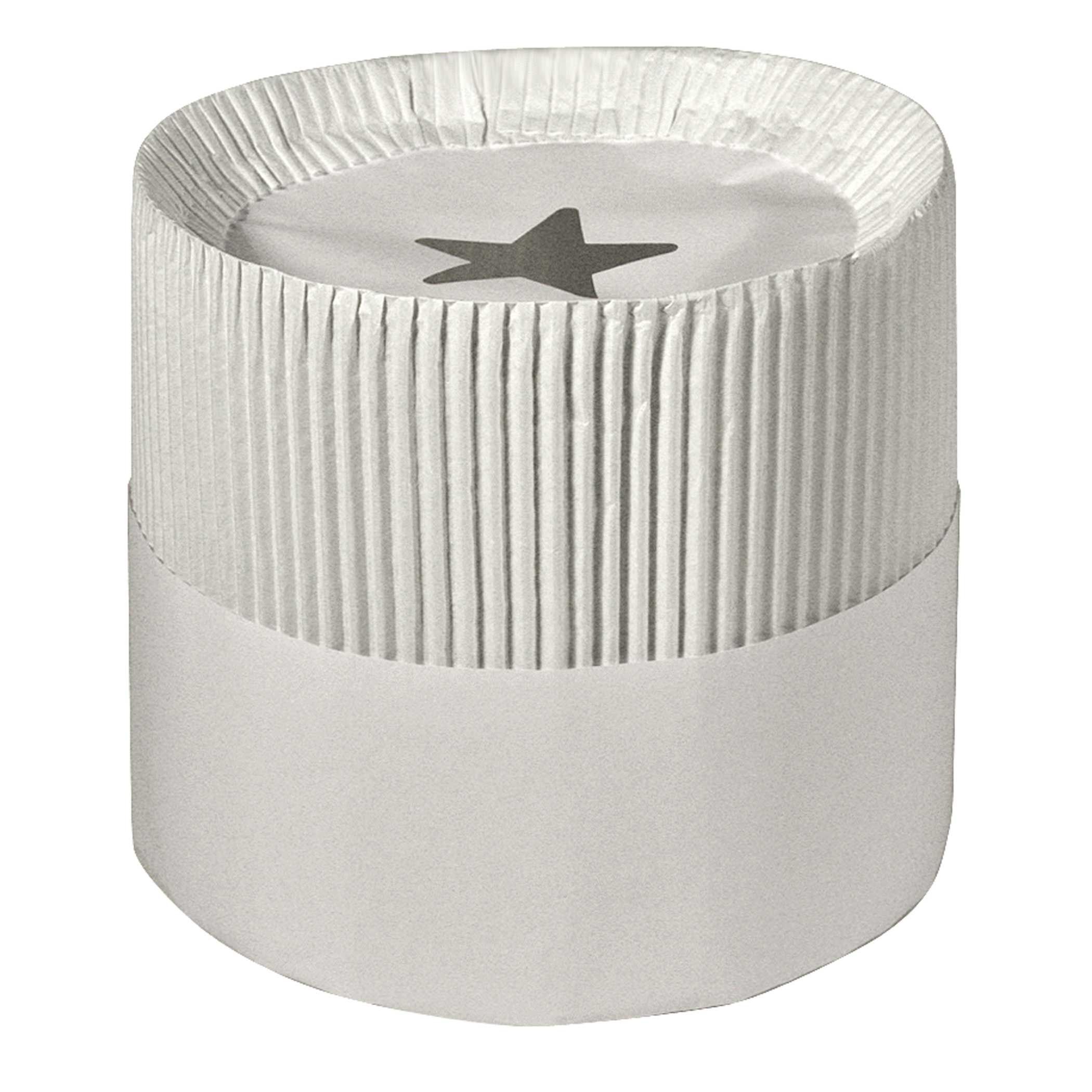 Cellucap White Le Flute Lightweight Paper Corrugated Chef Hat, 7 Inch -- 12 Per Case