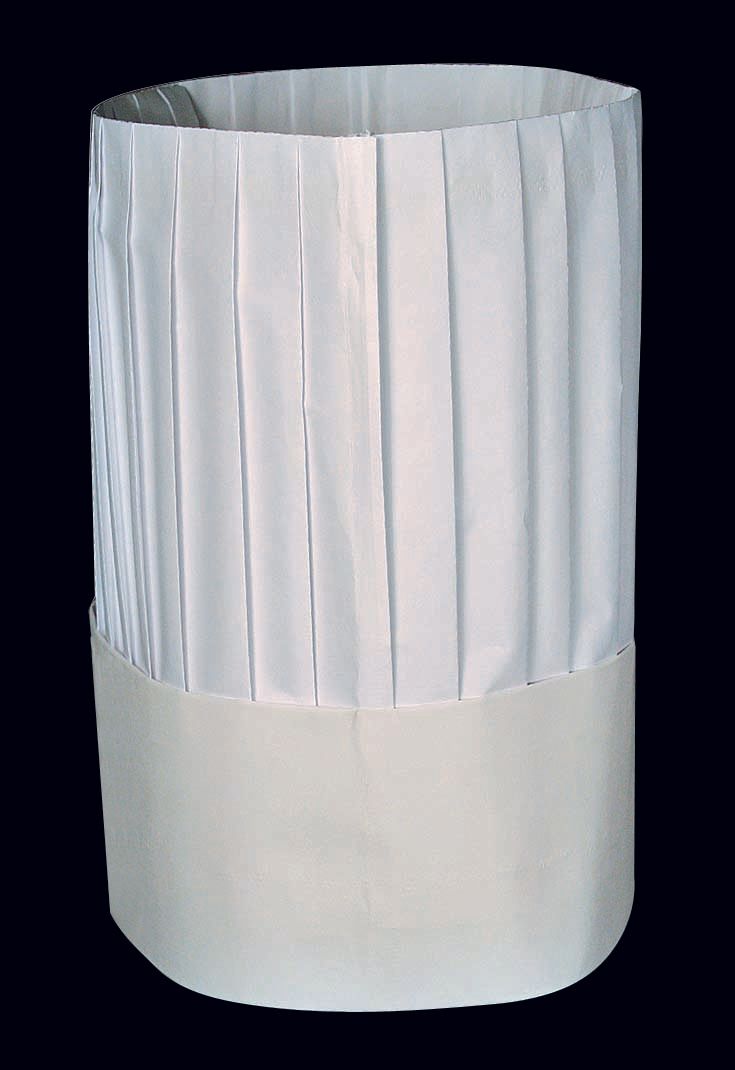 Cellucap 7 Inch Le Compac Flat Formed Chef Hat, 25 Count -- 4 Per Case
