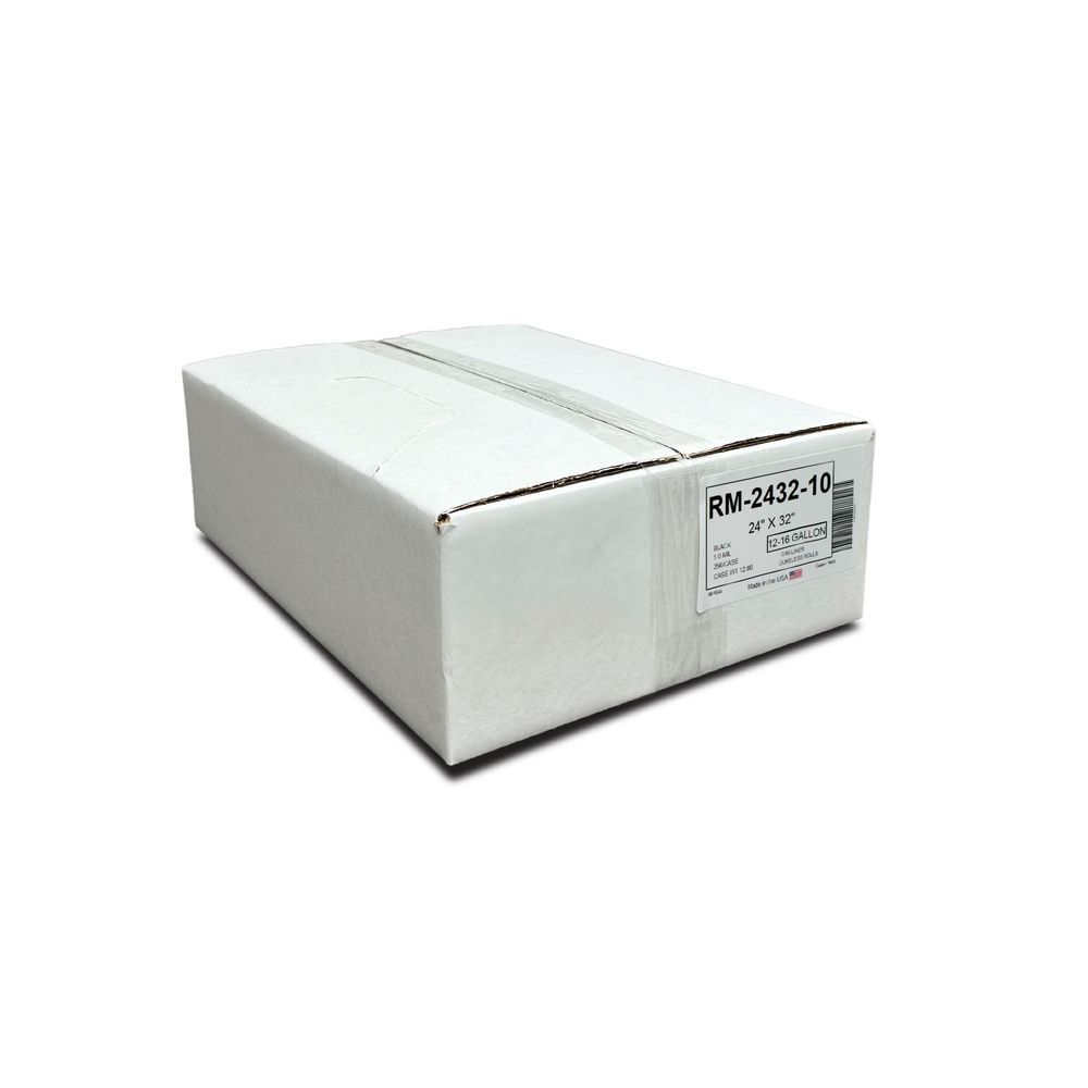 Napco 1.5 Mil Black Can Liner, 12-16 Gallon Capacity -- 250 Per Case