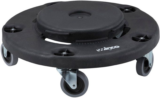 Winco Round Trash Can Dolly, 18 Inch