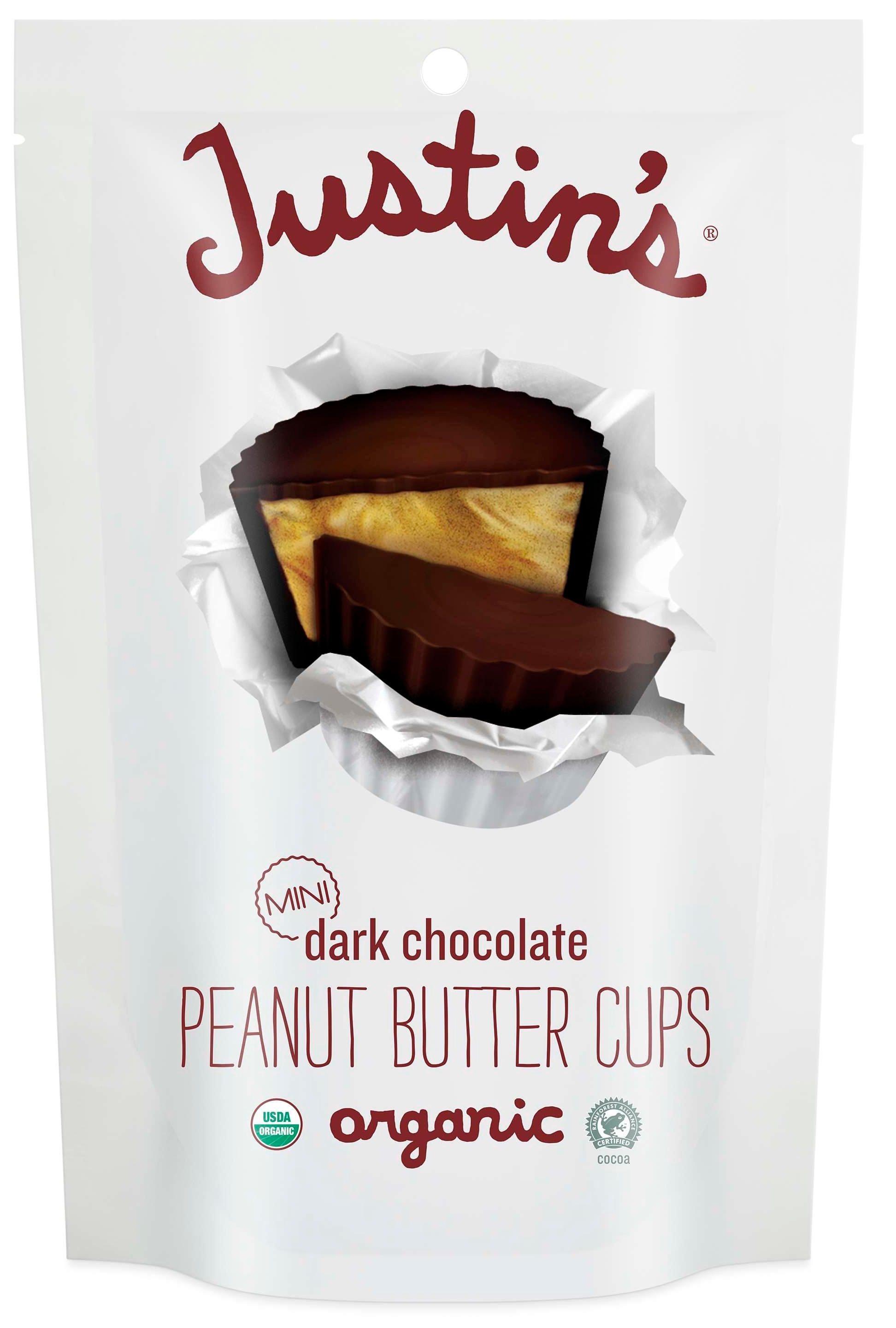 Justin's Mini Dark Chocolate Peanut Butter Cup, 4.7 Ounce -- 6 Per Case