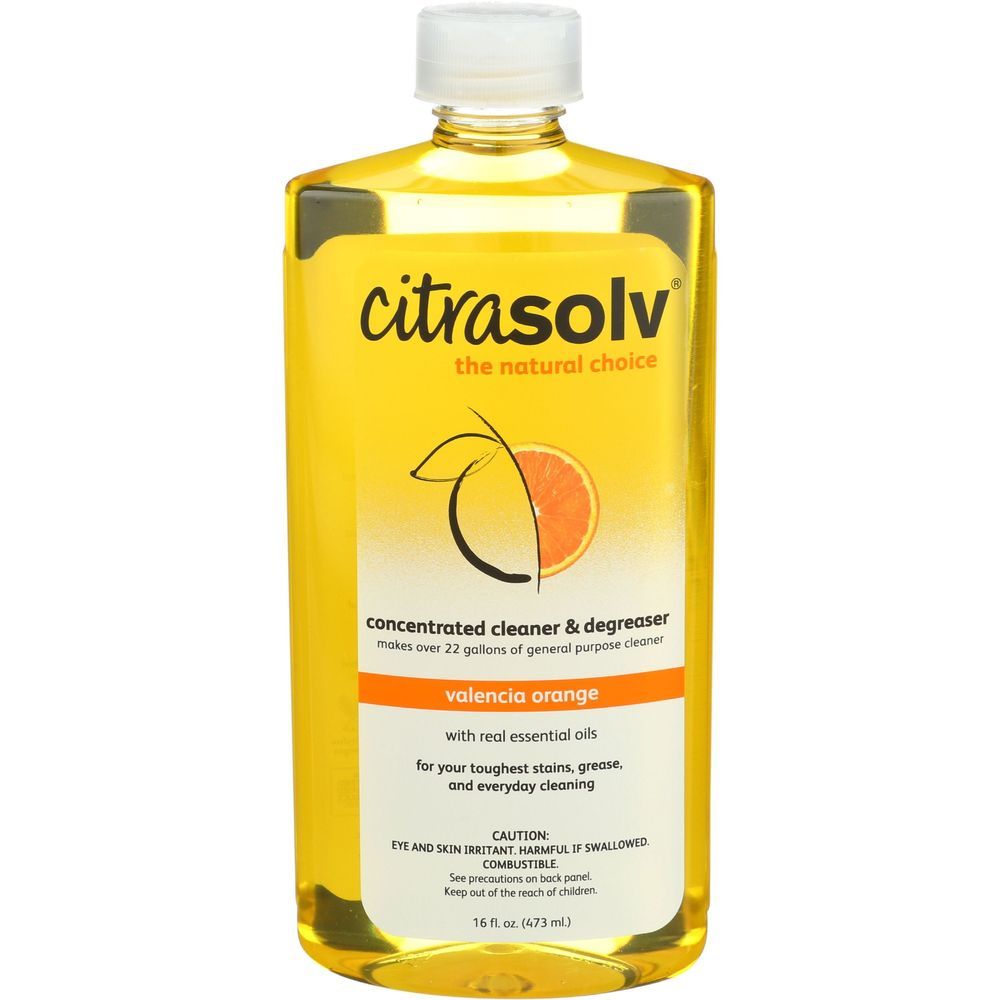 Citra Solv Valencia Orange Concentrated Cleaner And Degreaser, 16 Ounce