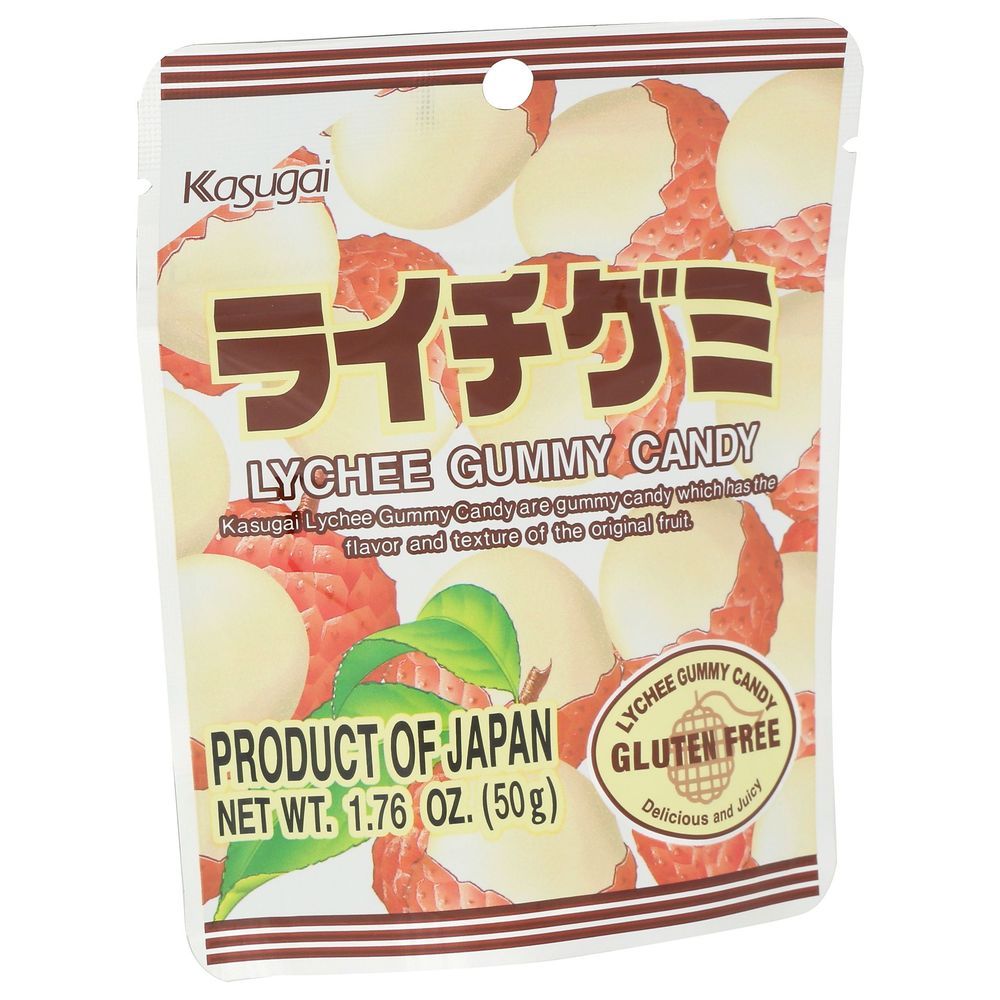 Kasugai Lychee Gummy Candy, 1.76 Ounce -- 12 Per Case