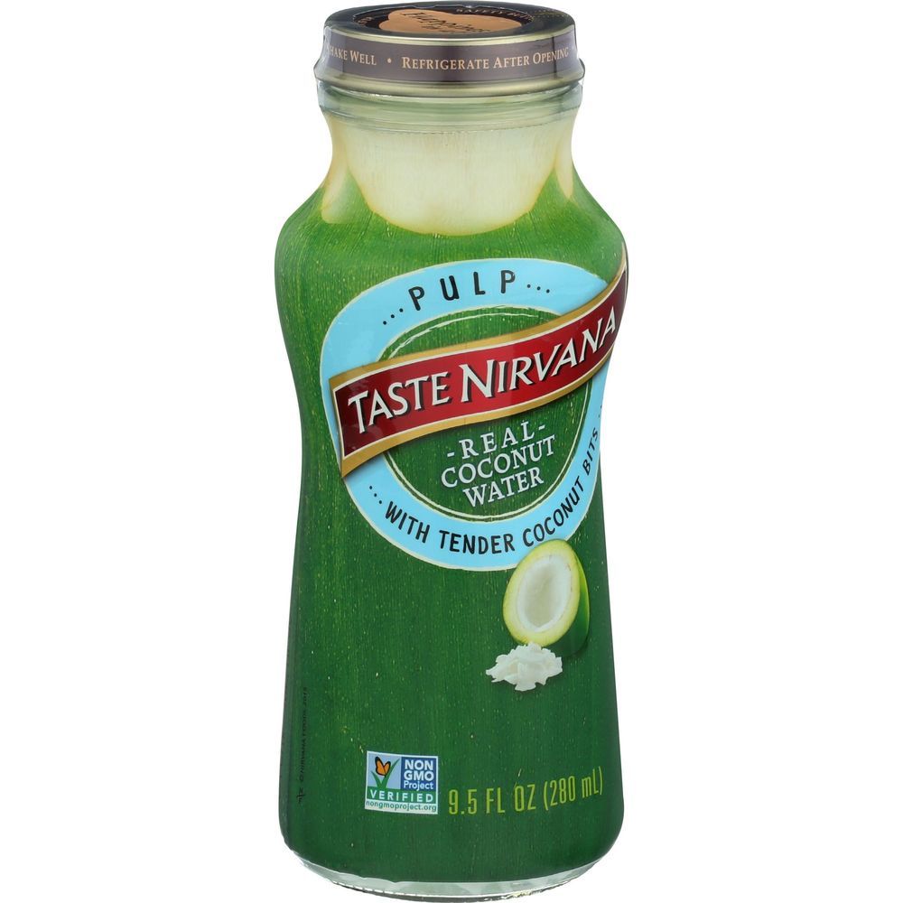 Taste Nirvana Natural Pulp Coconut Water, 9.5 Fluid Ounce -- 12 Per Case