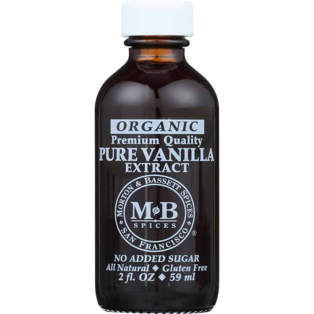 Morton & Bassett Organic Pure Vanilla Extract, 2 Fluid Ounce -- 3 Per Case