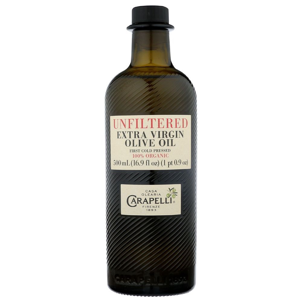 Carapelli Unfiltered Organic Extra Virgin Olive Oil, 500 Ml -- 6 Per Case
