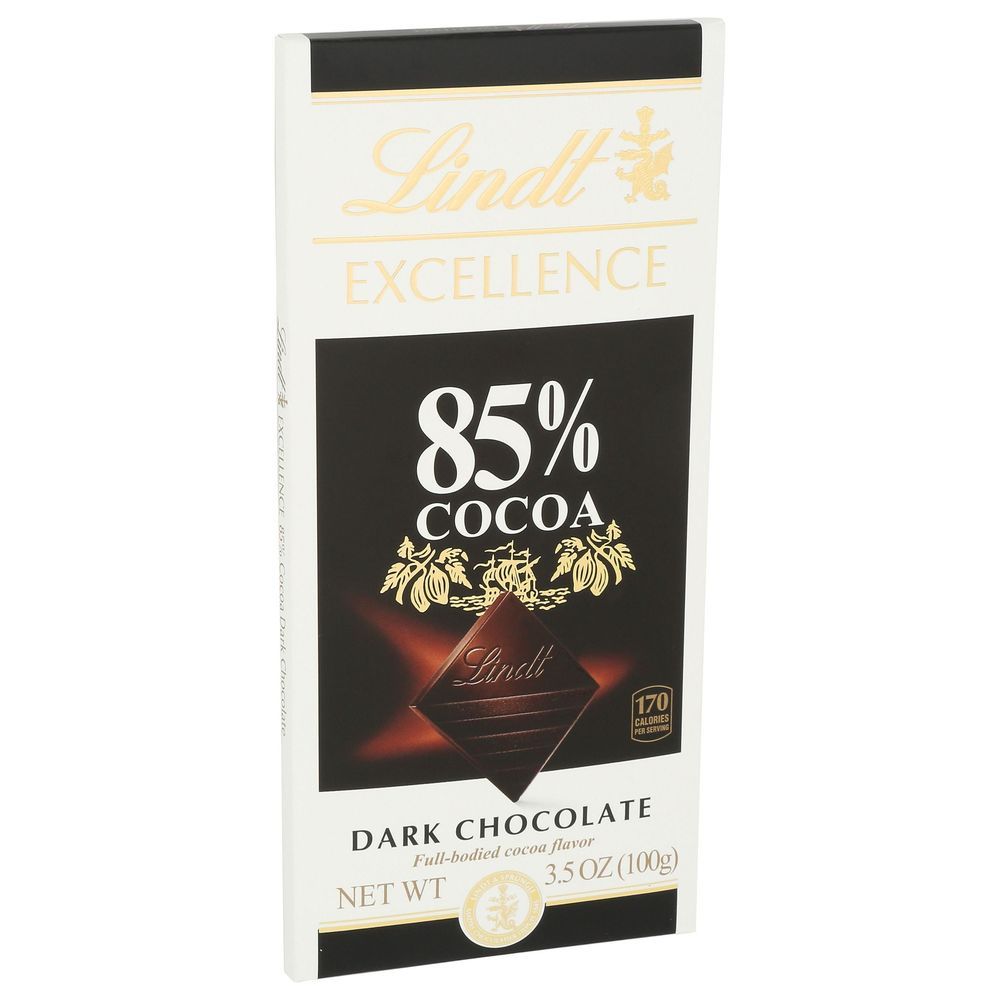 Lindt Excellence 85 Percent Cocoa Dark Chocolate Bar, 3.5 Ounce -- 12 Per Case