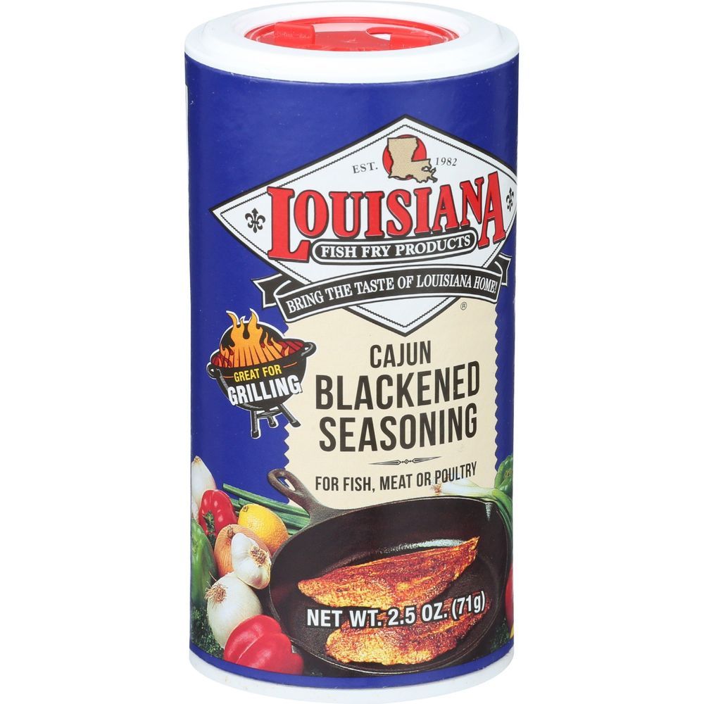 Louisiana Fish Fry Cajun Blackened Fish Seasoning, 2.5 Ounce -- 12 Per Case