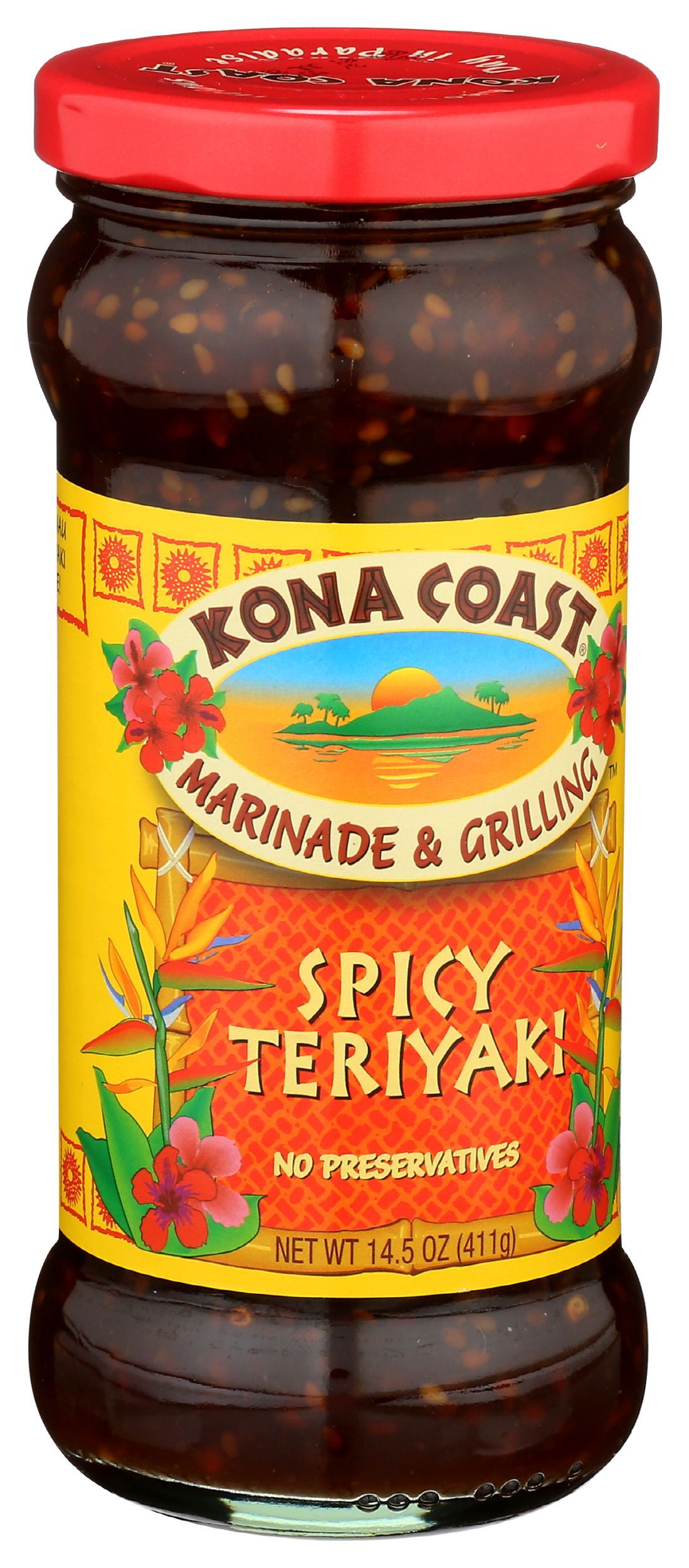 Kona Coast Spicy Teriyaki Marinade And Grilling Sauce, 14.5 Ounce -- 6 Per Case
