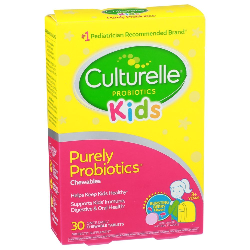 Culturelle Kids Purely Probiotics Chewable Tablets, 30 Count -- 3 Per Case