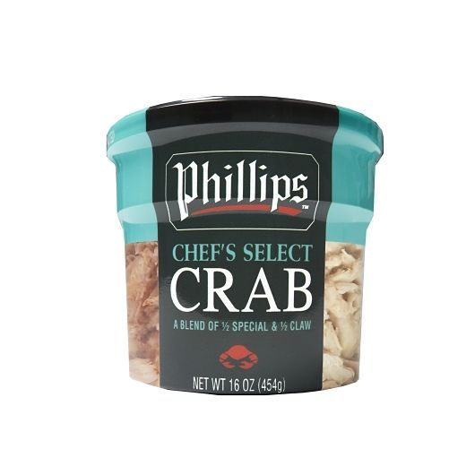 Phillips Chefs Select Crab Meat, 16 Ounce Plastic Tub -- 6 Per Case