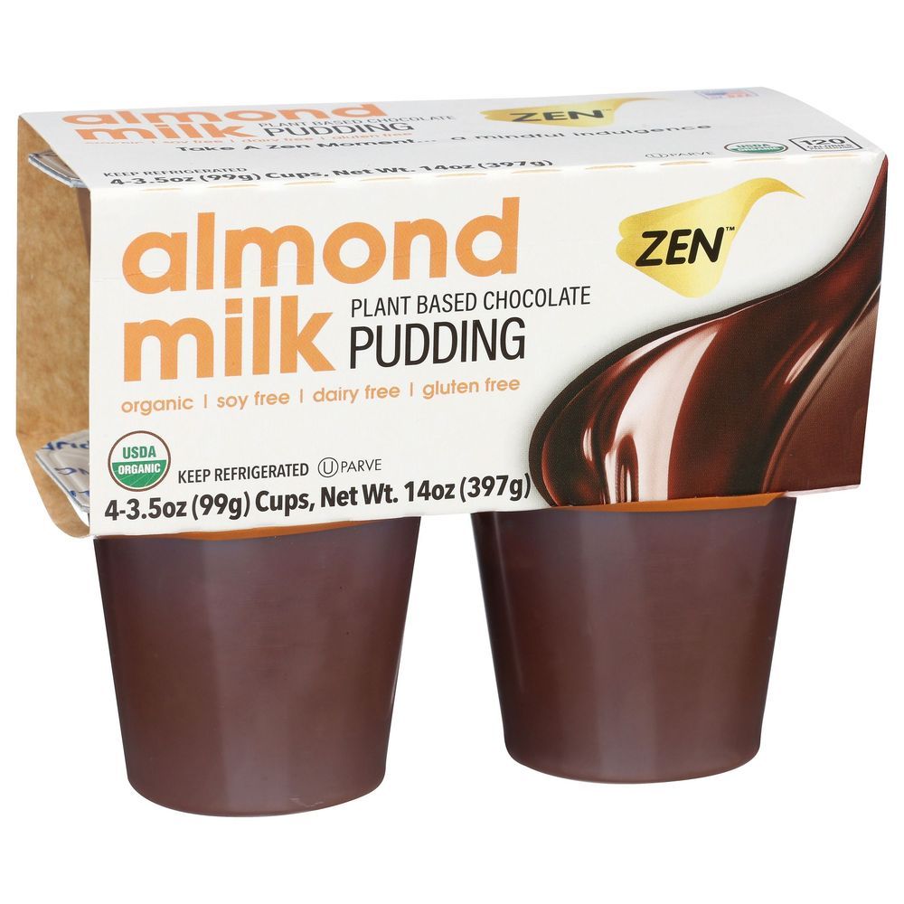 Zen Organic Almond Milk Chocolate Pudding, 14 Ounce -- 12 Per Case