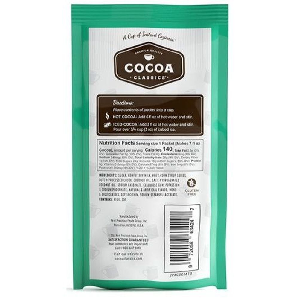Cocoa Classics Mint And Chocolate Cocoa Mix, 1.25 Ounce -- 12 Per Case