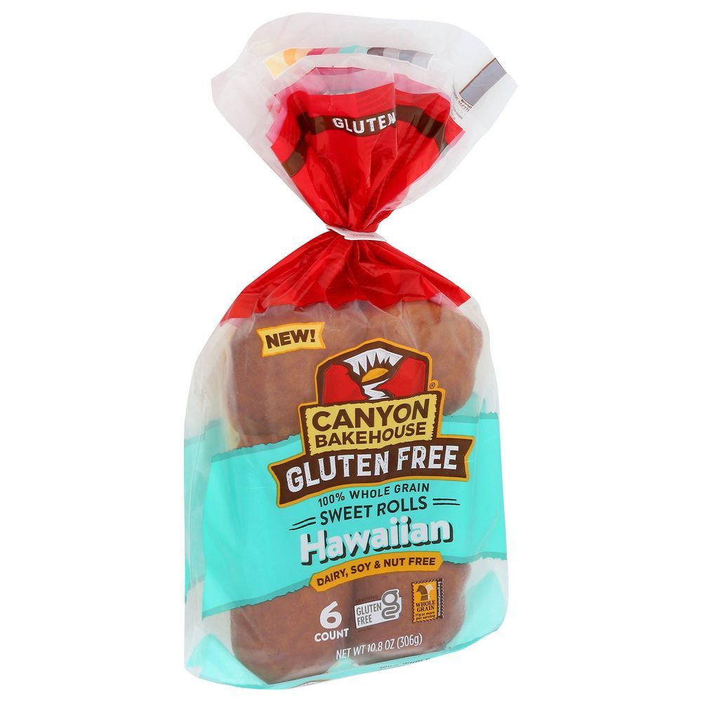 Canyon Bakehouse Gluten Free Hawaiian Sweet Roll, 10.8 Ounce -- 6 Per Case