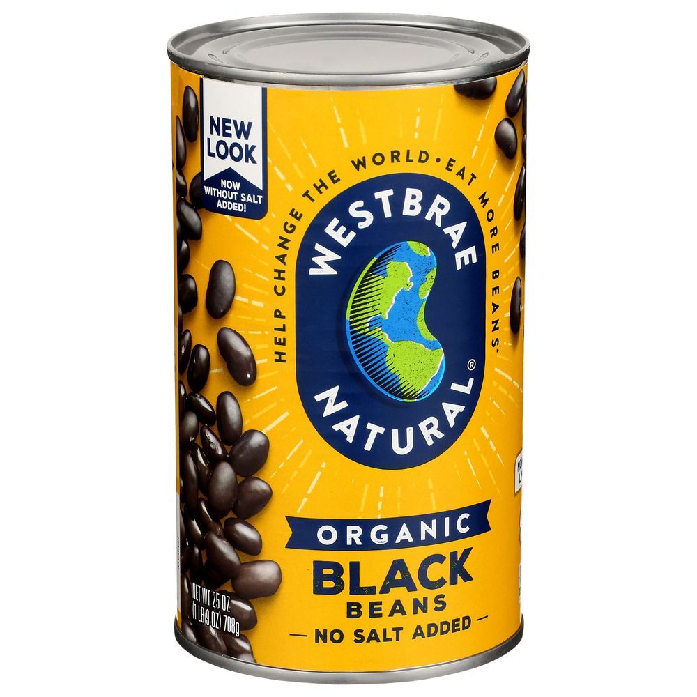 Westbrae Organic Black Beans, 25 Ounce -- 12 Per Case