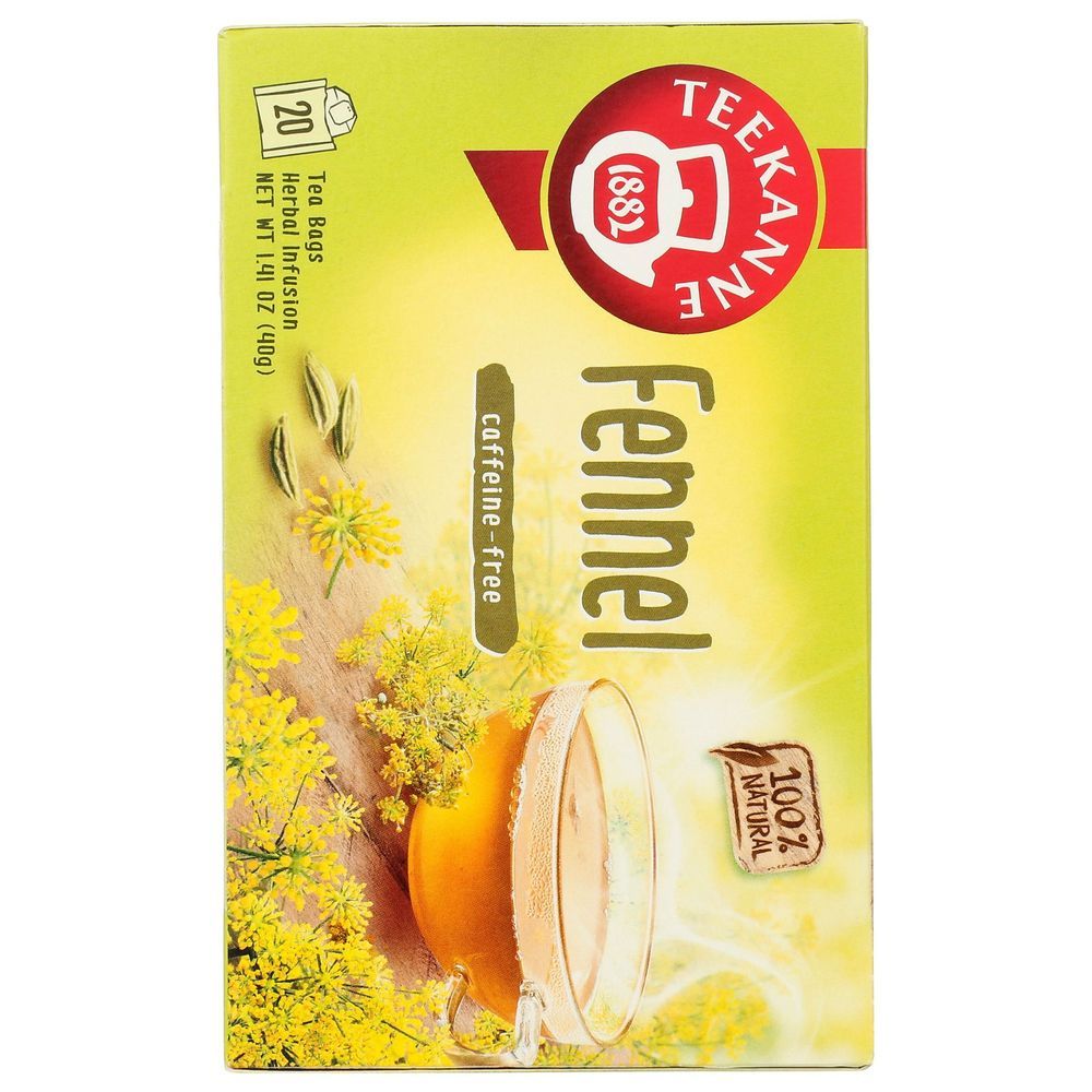 Teekanne Fennel Herbal Tea, 20 Tea Bags -- 10 Per Case