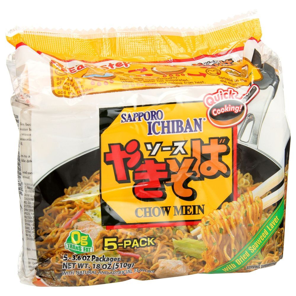 Sapporo Ichiban Chow Mein Yakisoba, 18 Ounce -- 6 Per Case