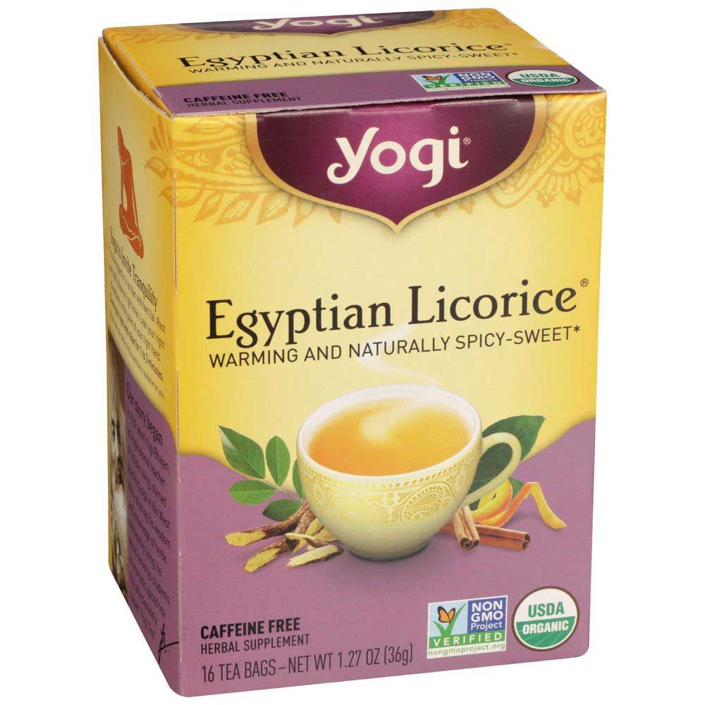 Yogi Organic Egyptian Licorice Tea, 16 Tea Bags Count -- 6 Per Case