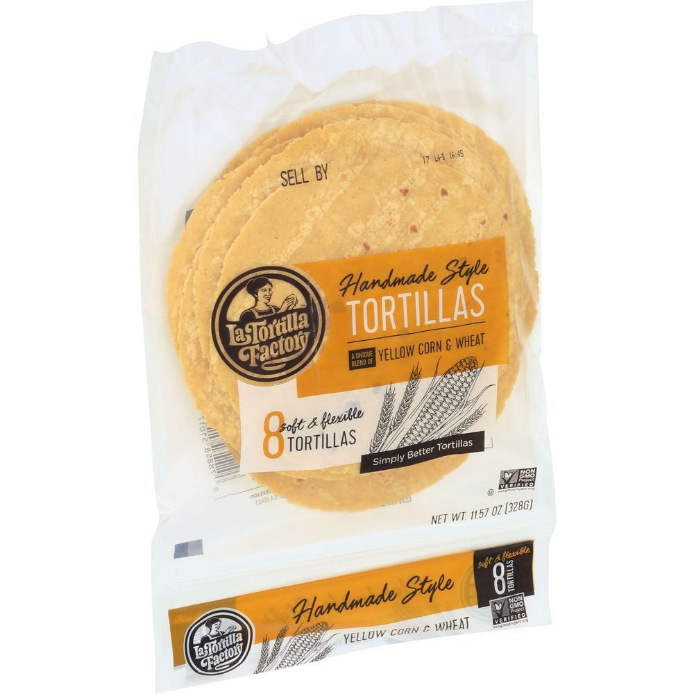 La Tortilla Factory Organic Handmade Style Yellow Corn Tortillas, 11.57 Ounce -- 12 Per Case