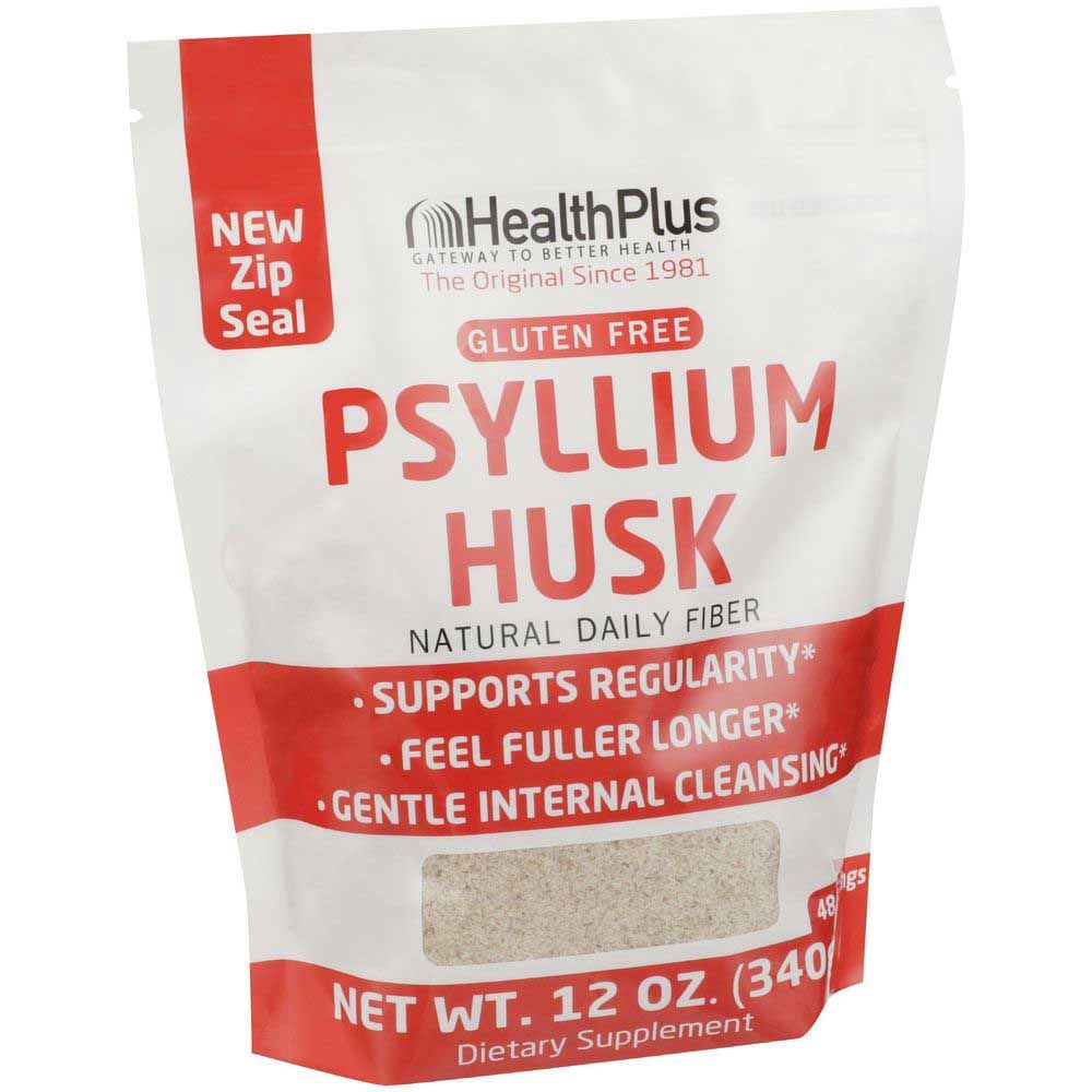 Health Plus 100 Percent Psyllium Husk, 12 Ounce
