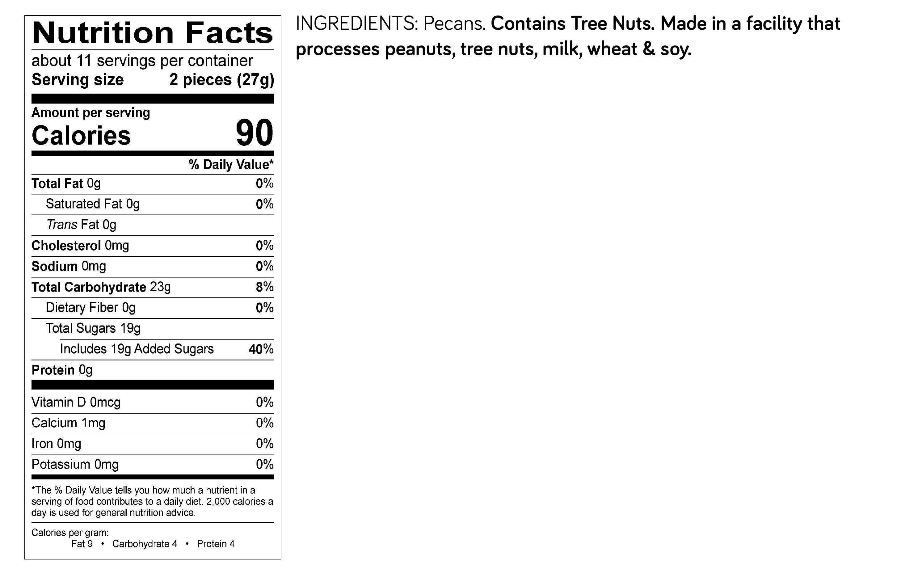 Truly Good Foods Pecan Pieces, 8 Ounce -- 6 Per Case