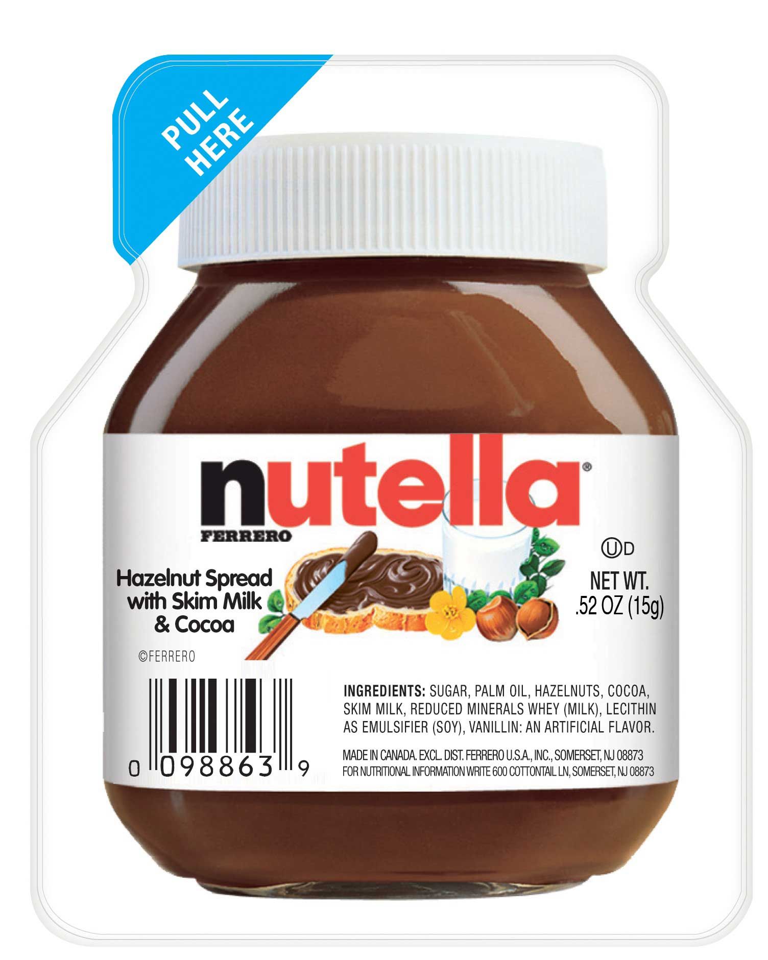 Nutella Original Hazelnut Spread, 0.52 Ounce -- 120 Per Case