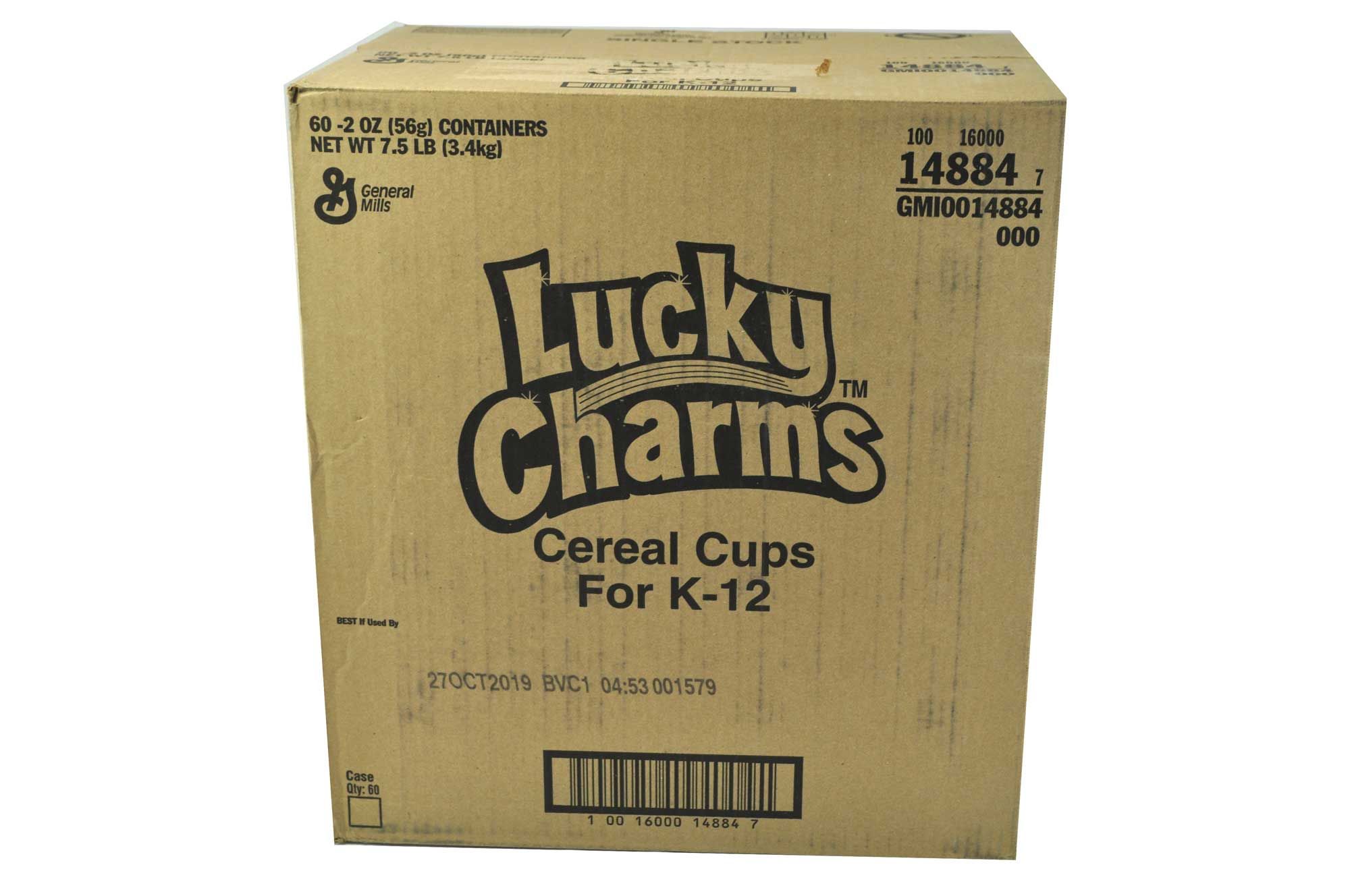 Lucky Charms Whole Grain Cereal, Single Serve, 2 Ounce -- 60 Per Case