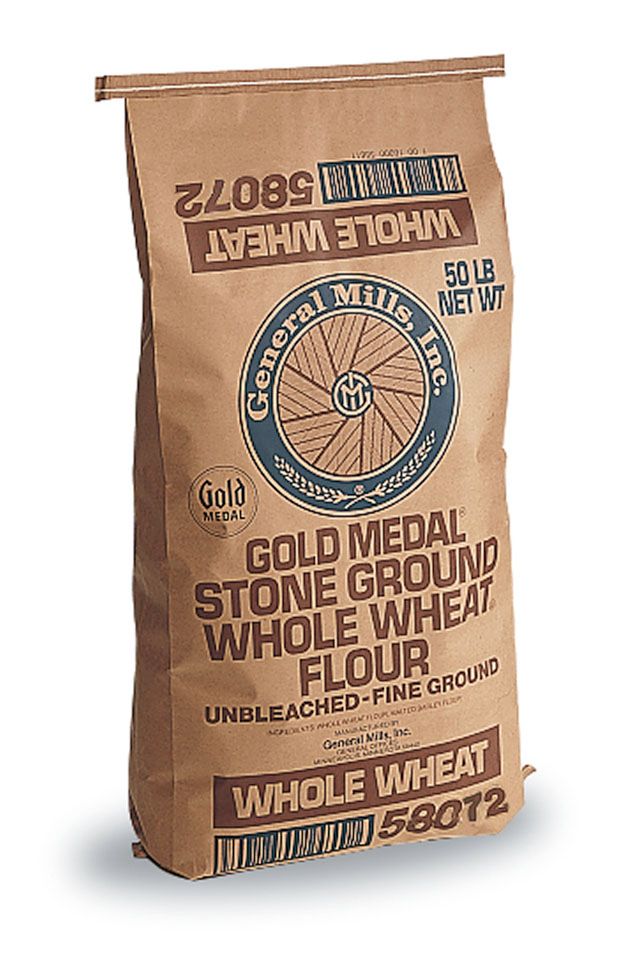 Gold Medal Untreated Fine Whole Wheat Flour, 50 Pound