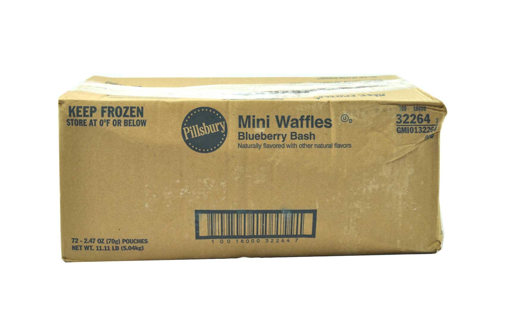 Pillsbury Blueberry Bash Mini Waffles, 2.47 Ounce -- 72 Per Case