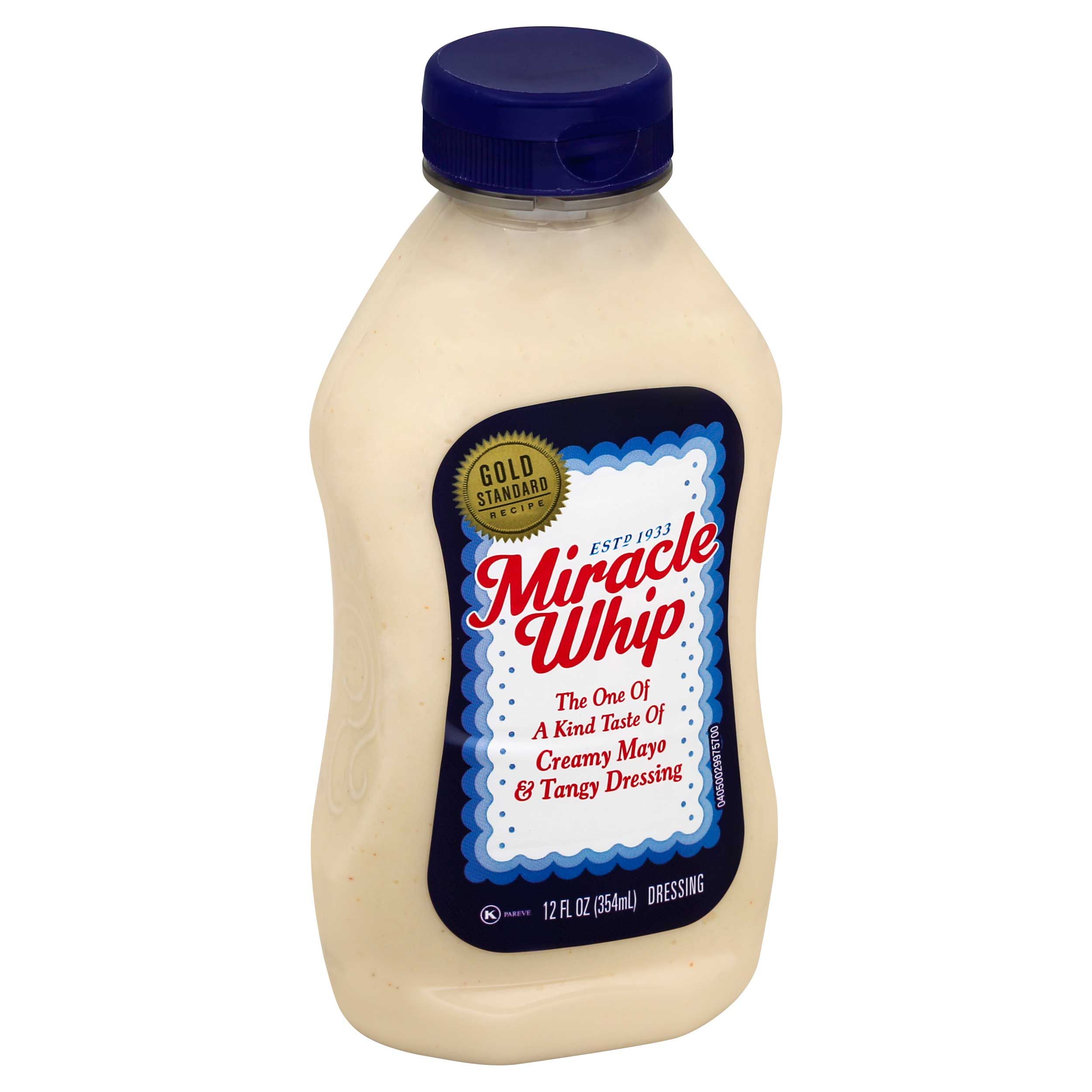 Miracle Whip Original Spoonable Mayonnaise, 12 Ounce -- 12 Per Case