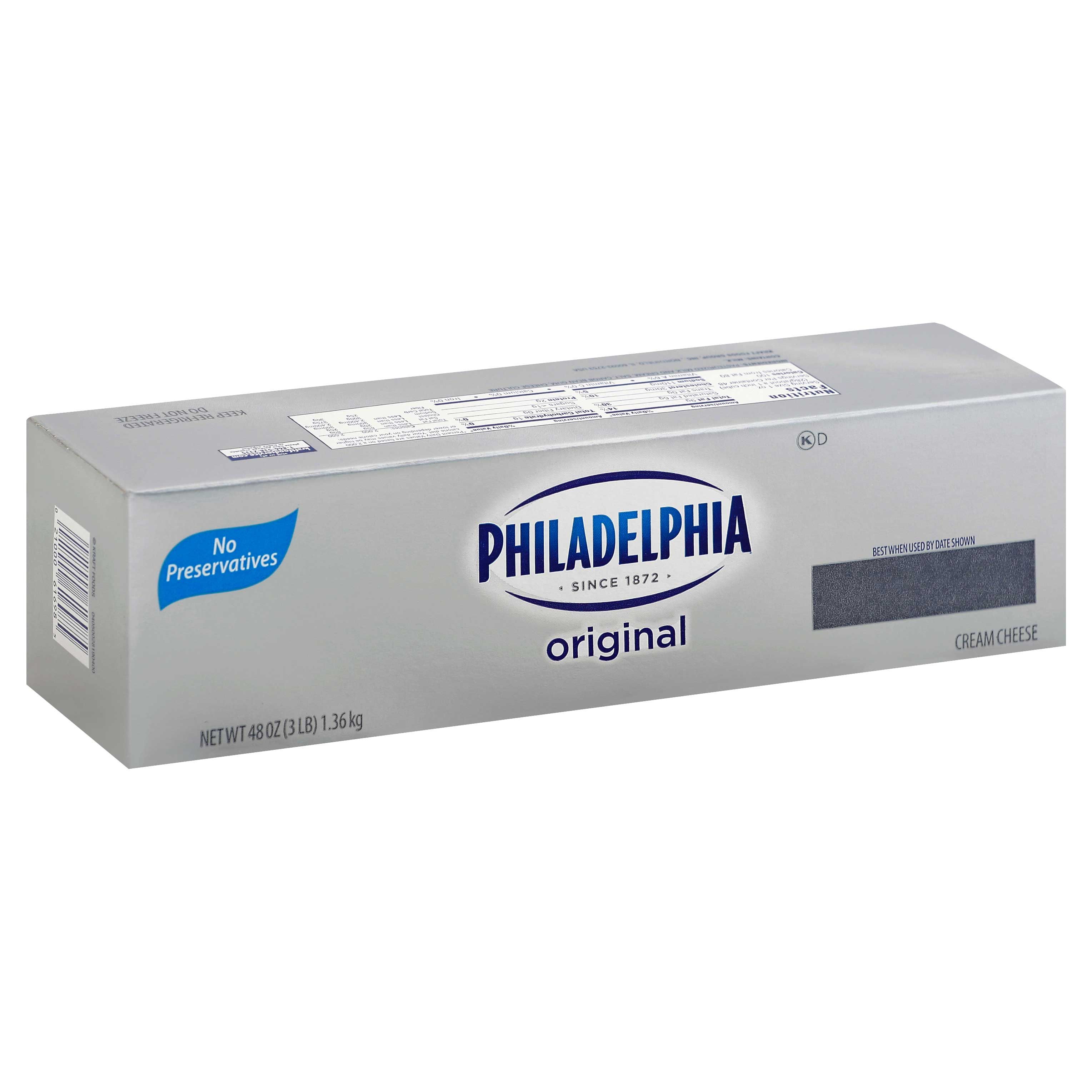 Philadelphia Cream Cheese Loaf, 3 Pound -- 6 Per Case