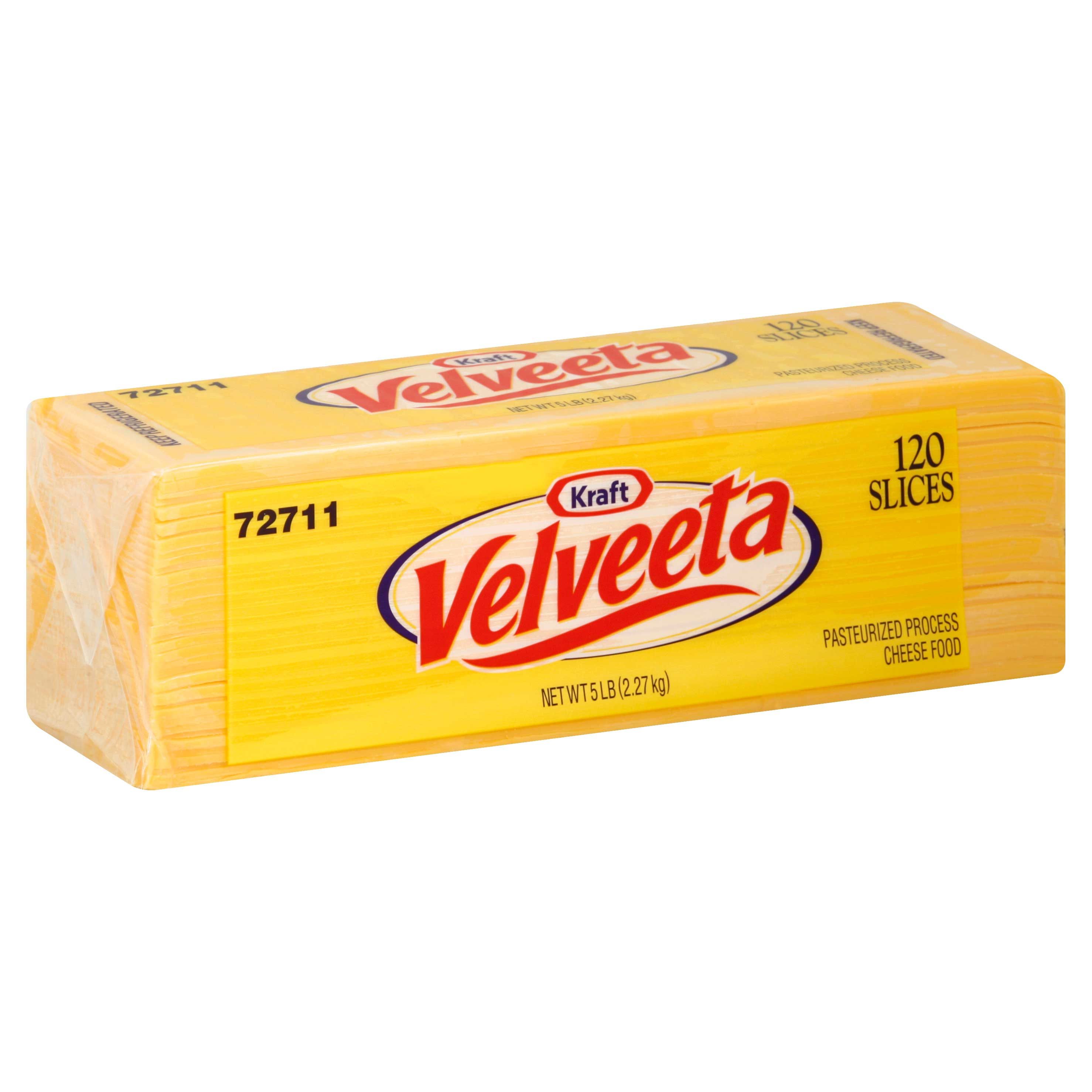 Velveeta Regular Sliced Cheese, 5 Pound -- 4 Per Case