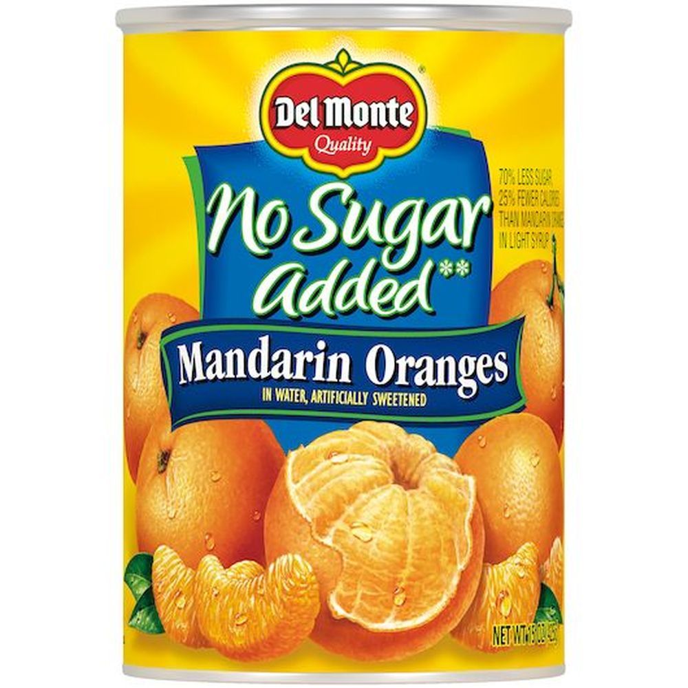 Del Monte No Added Sugar Mandarin Oranges, 15 Ounce -- 12 Per Case