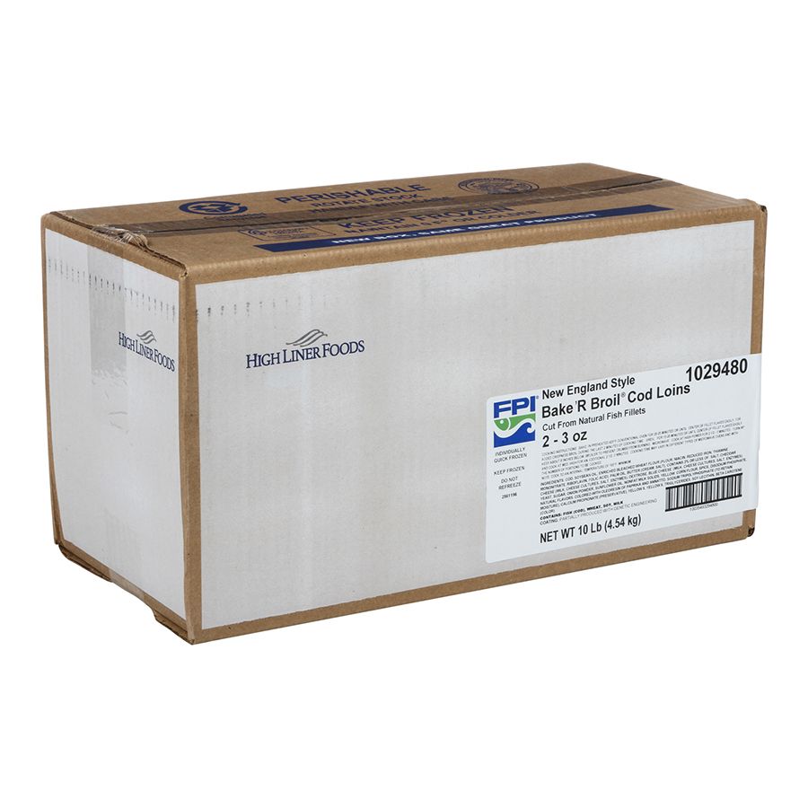 Fishery 2 To 3 Ounce New England Scrod Cod, 10 Pound