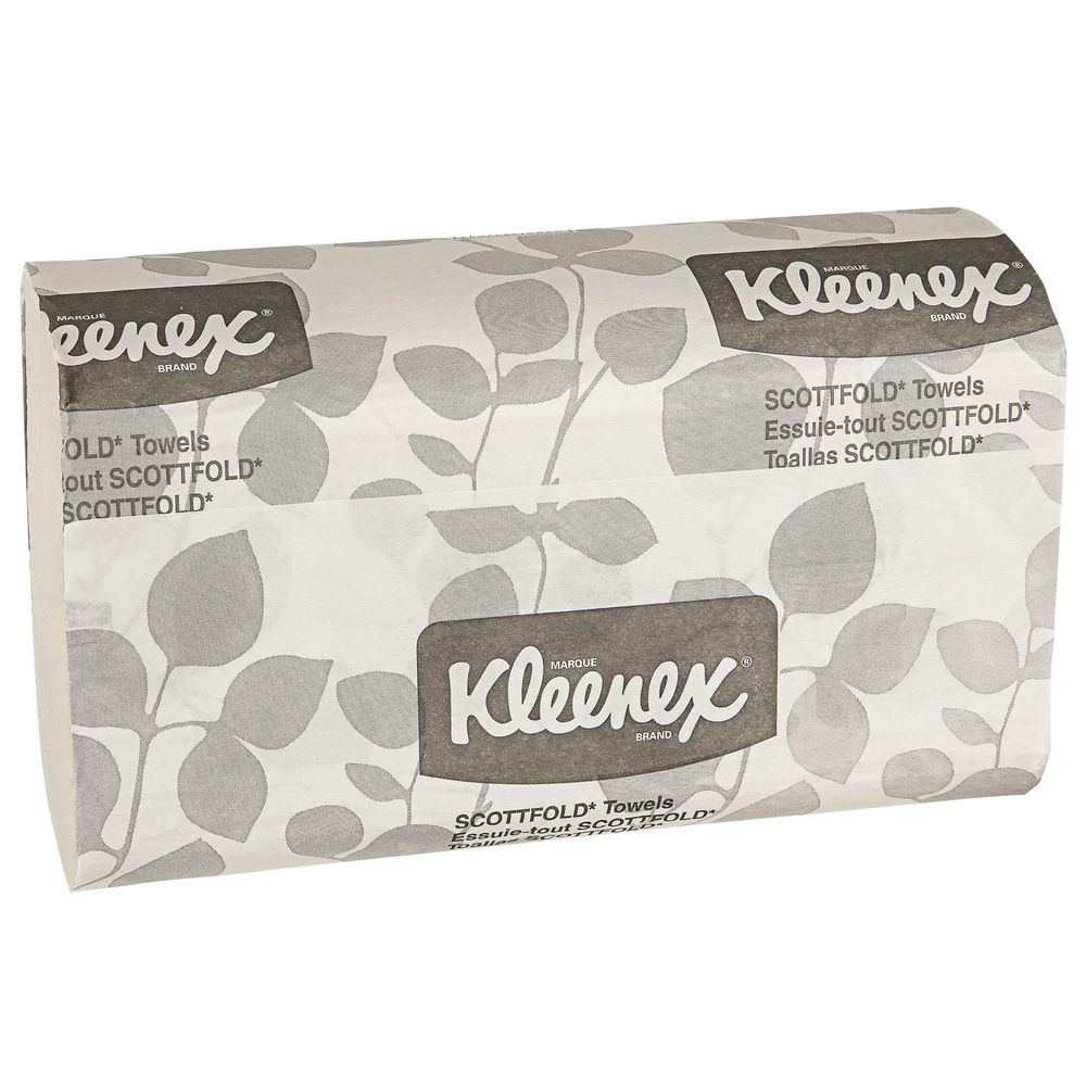 Kleenex Scottfold White Towel, 120 Count -- 25 Per Case