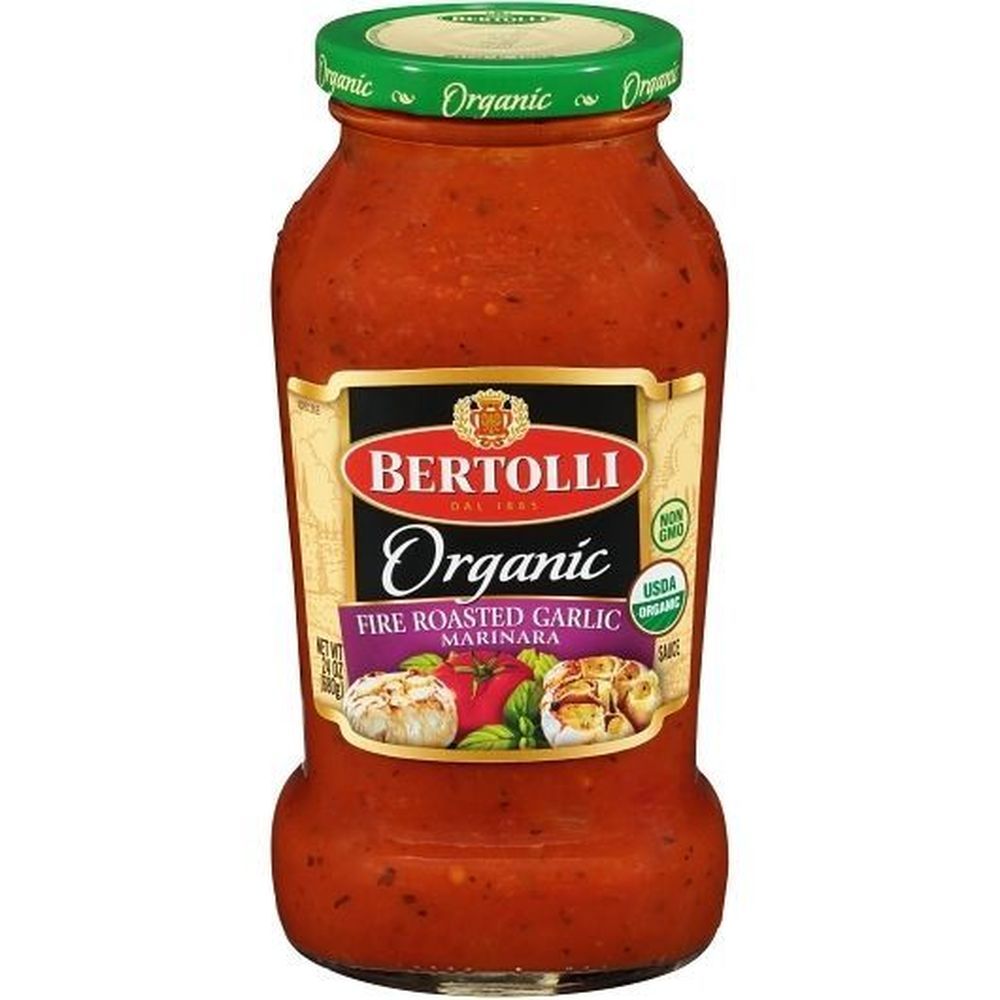 Bertolli Organic Fire Roasted Garlic Marinara Sauce, 24 Ounce -- 6 Per Case