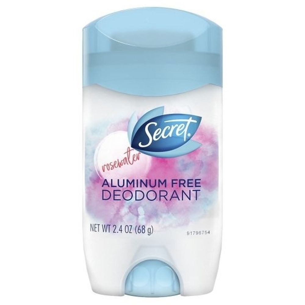 Secret Aluminum Free Rosewater Deodorant Stick For Women, 2.4 Ounce -- 12 Per Case
