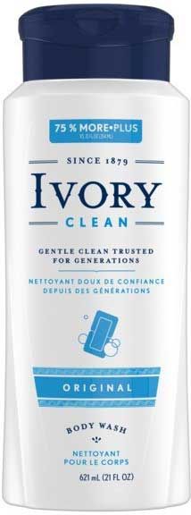 Ivory Original Shower And Bath Liquid Body Wash, 21 Fluid Ounce -- 4 Per Case