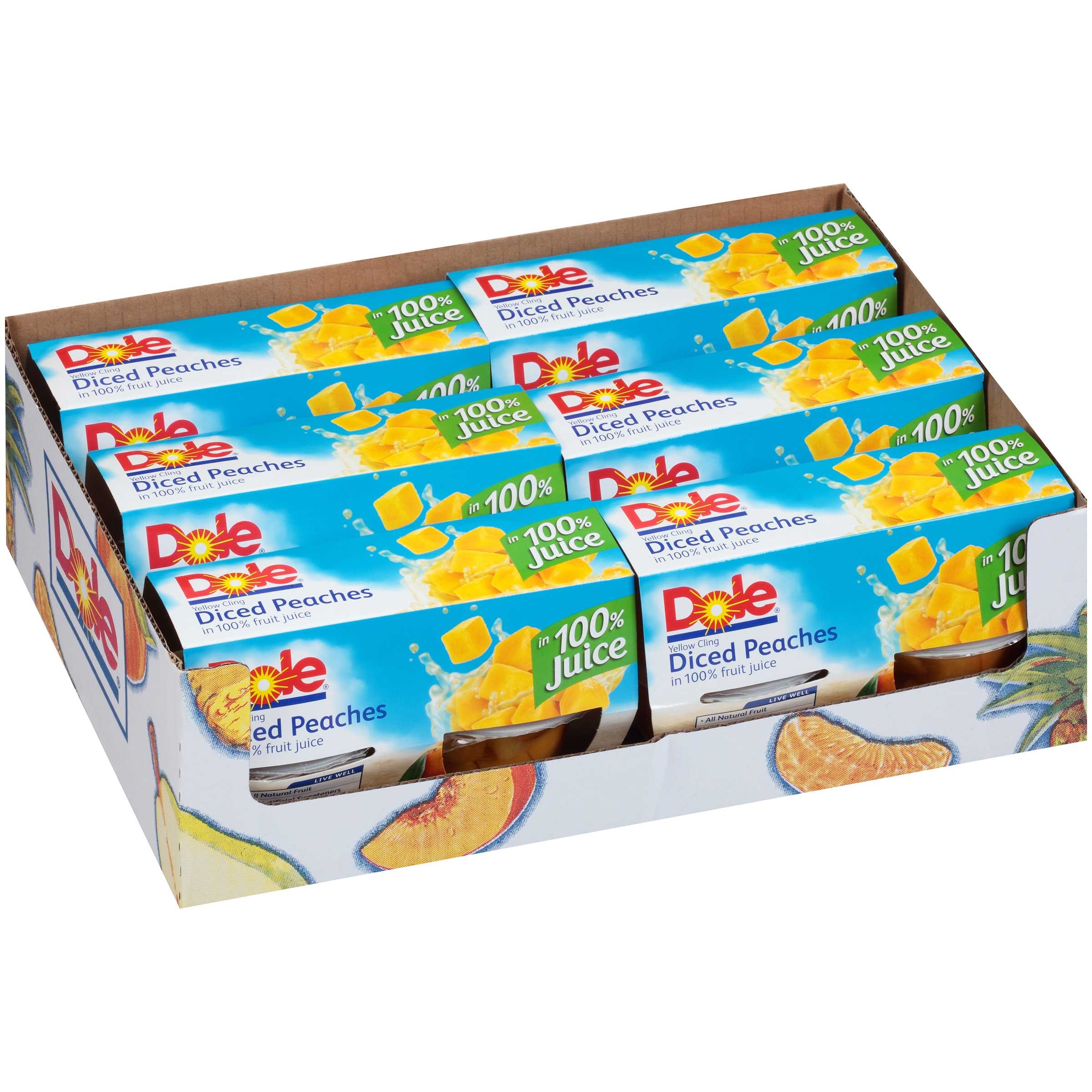 Dole Diced Peach In Light Syrup, 16 Ounce -- 6 Per Case