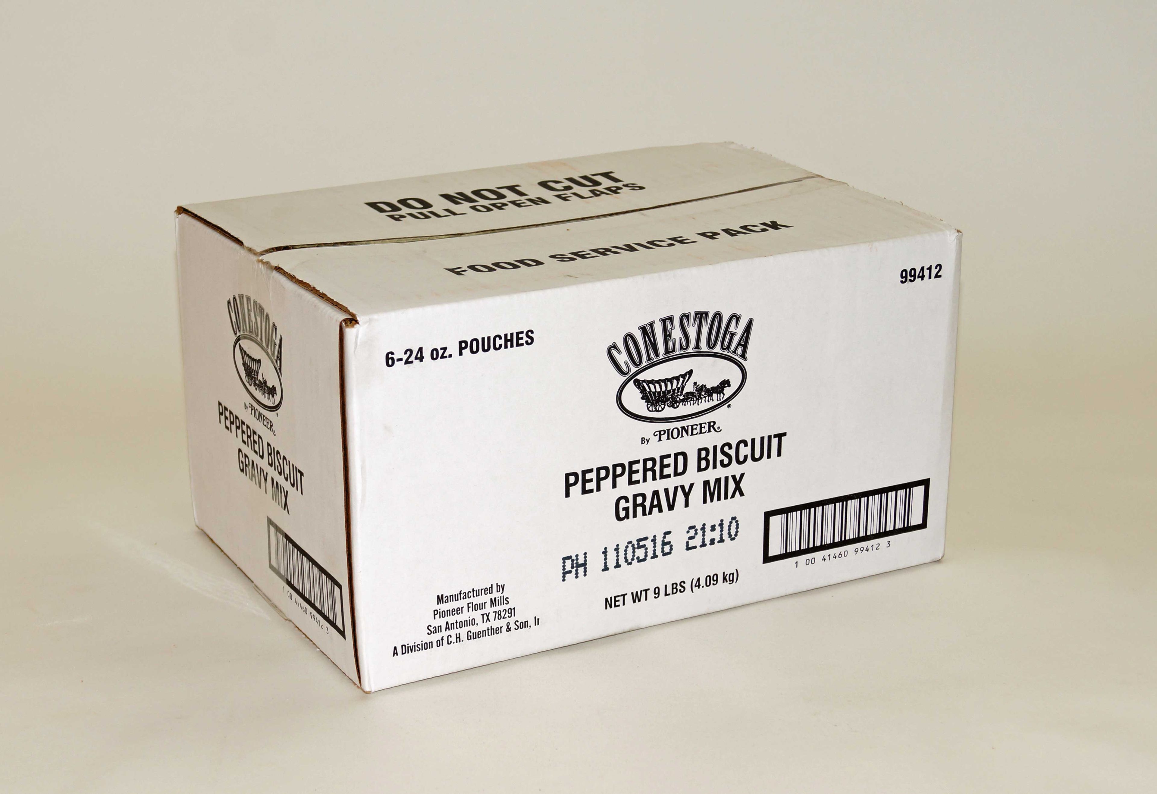Conestoga Peppered Biscuit Gravy Mix, 24 Ounce -- 6 Per Case